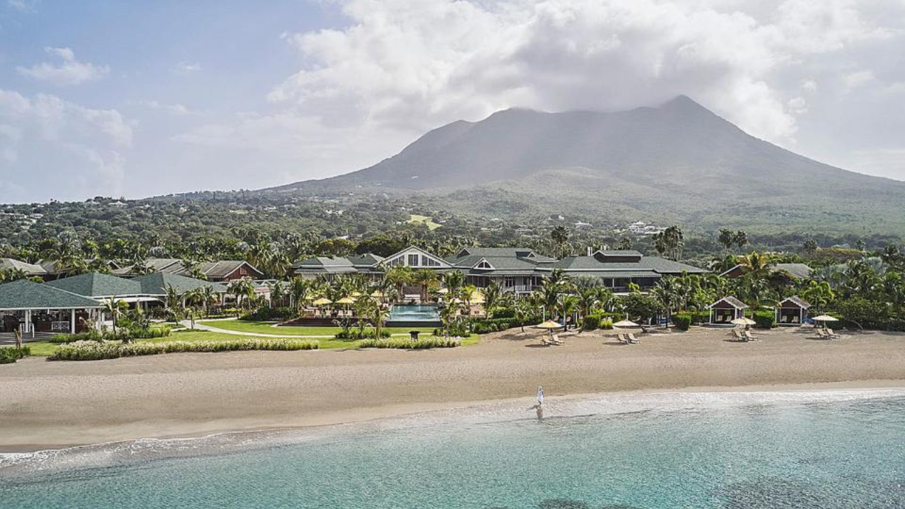 beach view at Four Seasons Nevis